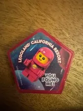 Lego Pink Space Baby Pop Badge RARE