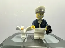 LEGO Collectable Minifigure 71001 Series 10 - Sea Captain With Seagull