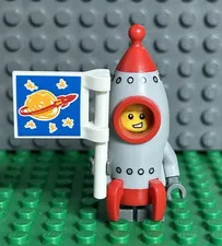 LEGO Minifigures Rocket Costume Boy w/Flag Accessory