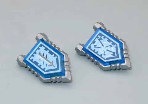 LEGO #3 Nexo Knights shields with tiles for minifigures lot blue