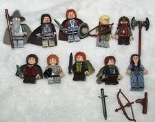 LEGO Lord of the Rings Fellowship of the Ring Minifig Lot Merry Aragorn Old