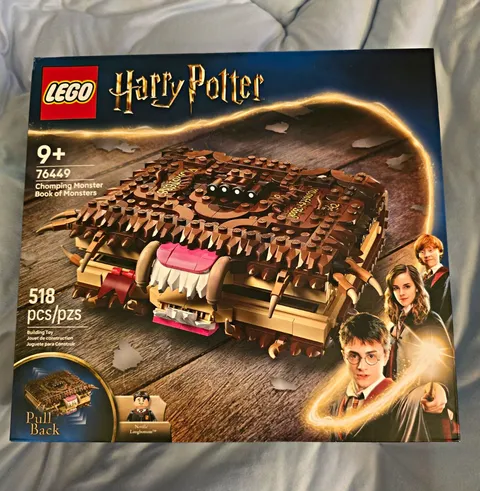 LEGO Harry Potter Chomping Monster Book of Monsters 76449 Pull Back 518 pcs 9+