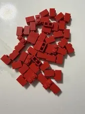 3004 LEGO 1x2 Brick Red (QTY 50)