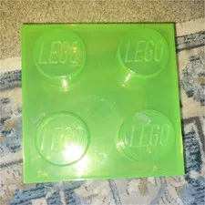 LEGO Green Stackable Storage Brick Plastic Container with 1 Compartment