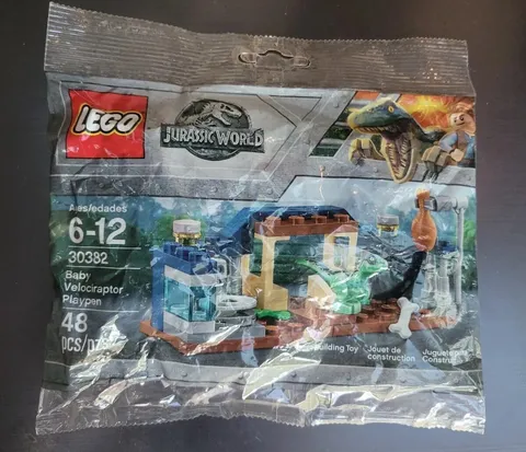LEGO Jurassic World #30382 Baby Velociraptor Playpen (Retired 48 Pcs) New Sealed