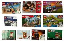 Lot of 10 Assorted Lego Instruction Manuals Star Wars Porsche