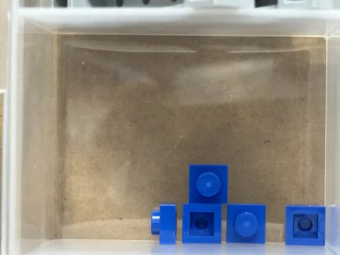 LEGO Parts - Blue Plate 1 x 1 - No 3024 - QTY 5