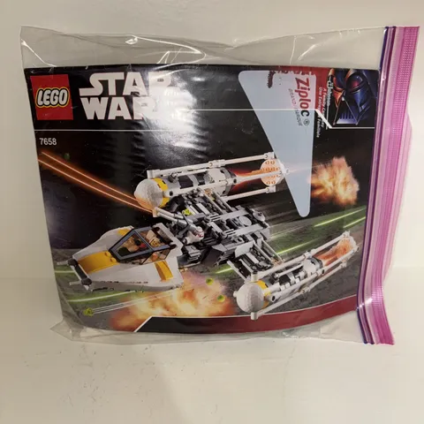LEGO Star Wars: Y-Wing Fighter (7658) Complete W/Manual & Minifigure No box
