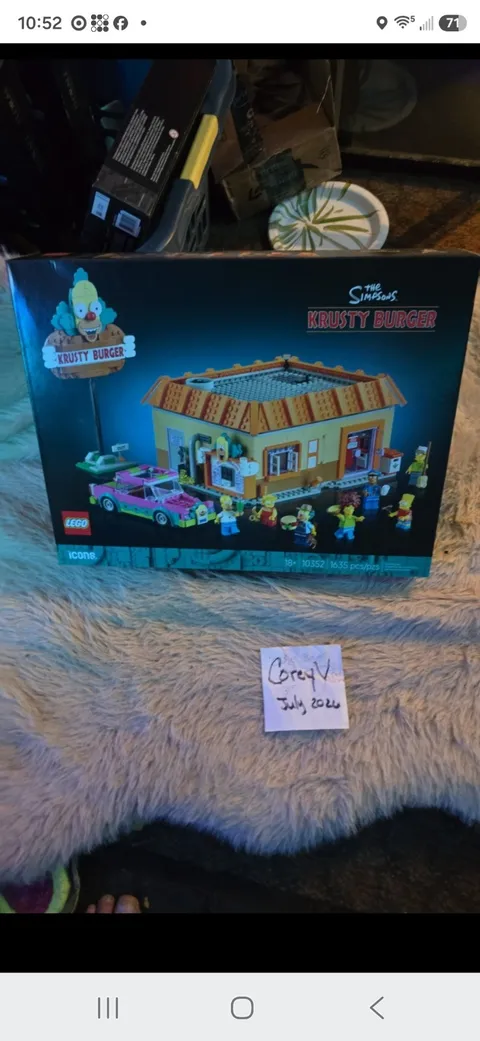LEGO Icons 10352 Simpsons Krusty Burger Factory Sealed Collector Set 1635 pcs
