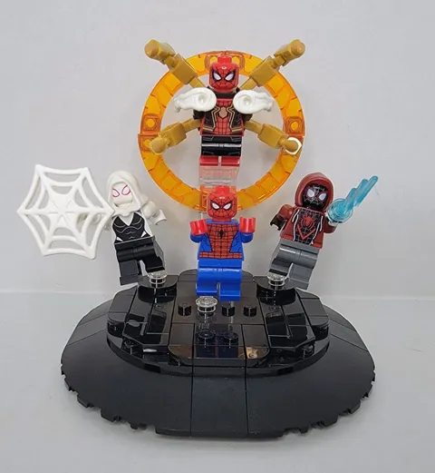 LEGO® Spider-Verse Display 4 Minifigures Spider-Man Miles Ghost Spider BRAND NEW
