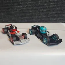 2 LEGO Formula F1 Race Car Collectible Minifigures - 