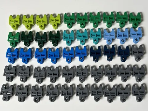 Lego Bionicle Lot - 50 Axle Connector 2x3 Ball Joint Socket Assorted Colors