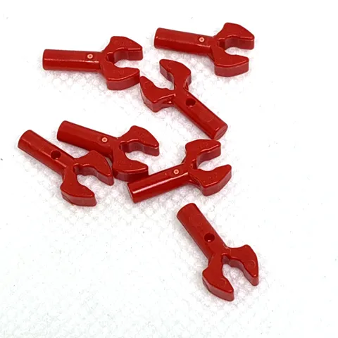 LEGO Parts - Red Bar 1L with Clip Mechanical Claw - No 48729b - QTY 7