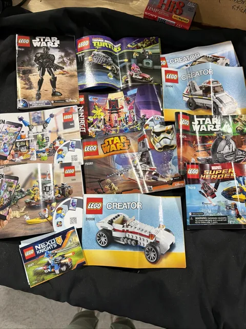 lego instruction manuals lot