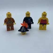 VTG Mixed Lot Of 3 LEGO Minifigs & 1 Head