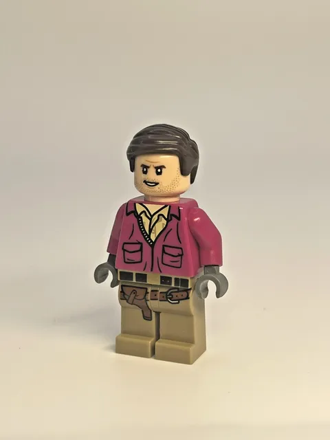 LEGO Orbital Minifigs - Indiana Jones Pad Printed Custom - Magenta