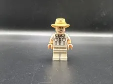 LEGO MINIFIGURE JURASSIC WORLD JOHN HAMMOND - SHIRT WITH 2 POCKETS JW057