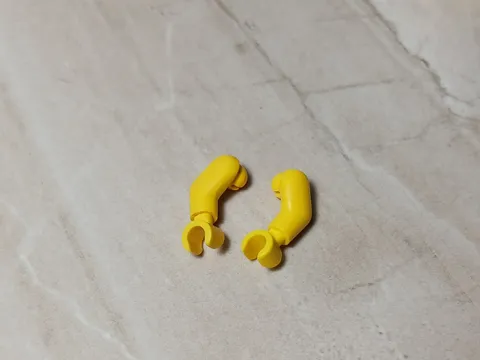 LEGO Arms Yellow Sleeveless Lot of 2 Right Left Complete with Hand Standard