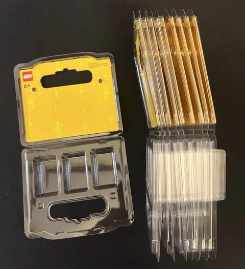 10 Lego Store BAM Build A Minifigure Packaging Plastic Clamshell Type *EMPTY*