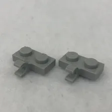 LEGO 11476 Light Bluish Gray Plate, Modified 1 x 2 W/ Clip on Side (x2)