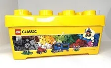 Large LEGO Classic Storage Brick Case 8 Stud Yellow Container Bin/Box Empty 14x7