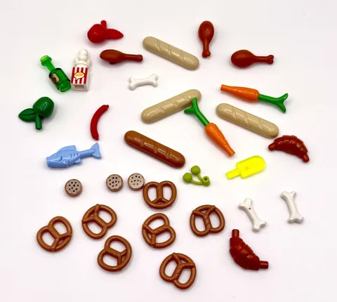 LEGO Mix Lot of Minifigure Food and Drink  inv.572