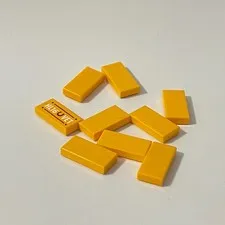 Lego 3069 Orange-Yellow Replacement Add-on Pieces Lot of 9