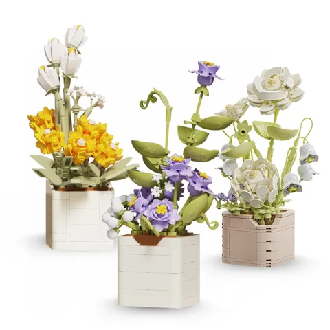 Bouquet Collection - Flower Building Set - Model Flower from Building Blocks for Adult...