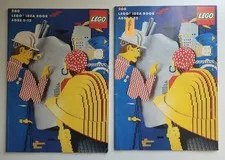 Lego (2) Idea Book's w Unused Sticker Sheet # 260 + Advertising Inserts