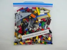 Lego 1 lb Lot of Bricks Parts Pieces + 1 Minifigure, Random from Huge Lot CLEAN