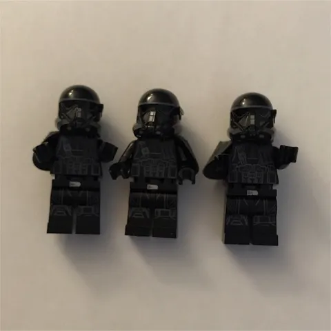 LEGO Star Wars minifigure lot of 3 Imperial death trooper commanders 