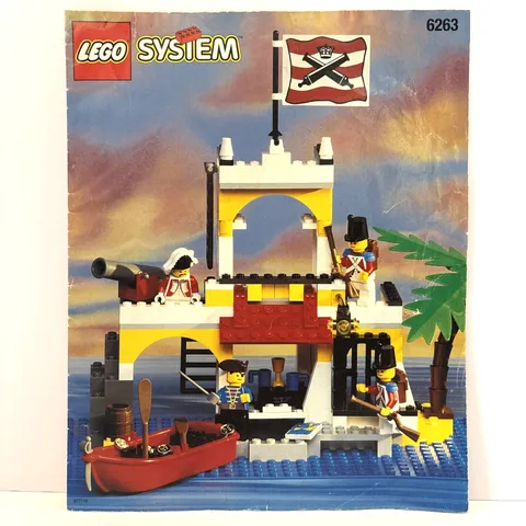 VTG 1995 LEGO 6263 Imperial Outpost Pirates Instructions Manual ONLY See Photos