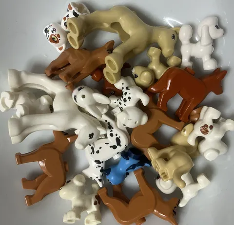 Authentic LEGO Animals Minifigure Lot Of 21: Dogs, Pony, Bunny, Bird etc ~ READ…
