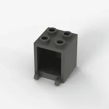 LEGO ® container: 4345 - old dark grey - used