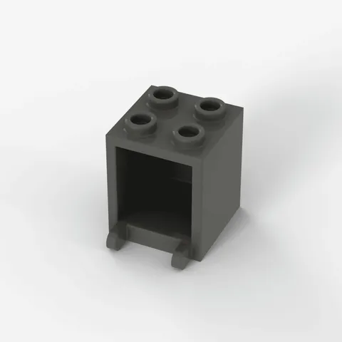 LEGO ® container: 4345 - old dark grey - used