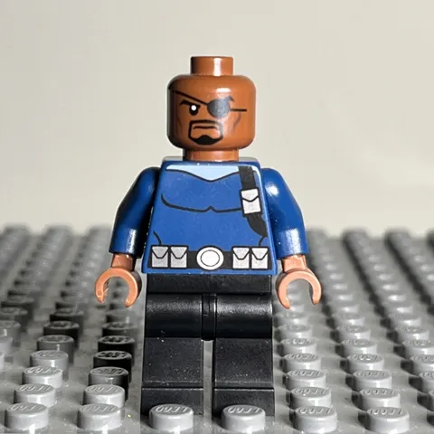 LEGO Nick Fury Minifigure sh0056 Marvel Super Heroes Avengers 76004 CMF Lot 1i