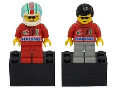 LEGO Town Octan oct035 & oct040 Racing Minifigures (Lot of 2)