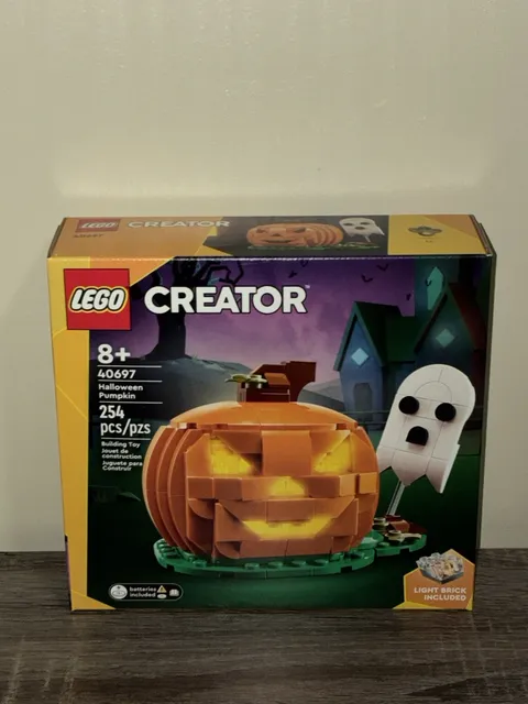 LEGO Creator 40697 Halloween Pumpkin Retired Light Brick New Sealed 254 Pc