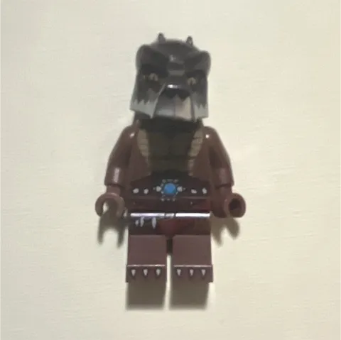 LEGO Minifigure Brown Crocodile/Alligator Costume Head Mask Figure