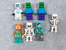 Lot 6+ LEGO Minecraft Minifigure Lot Yeti Royal Warrior Zombie Dragon Slayer