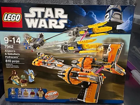 LEGO Star Wars Clone Wars 7962 Anakin & Sebulba Podracers Limited Ed 810pcs Box