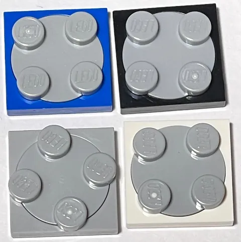LEGO® 3680c02 Turntable 2 x 2 Plate Light Bluish Gray Top (Choose Option)