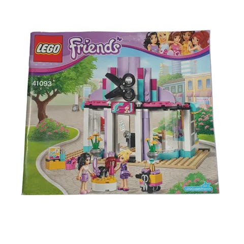 LEGO Building Manual Replacement FLAW Cover 41093 Friends Heartlake Hair Salon
