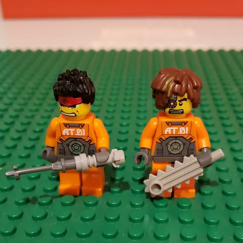 LEGO Minifigures Lot of 2 Exo Force Minifigures w/ Tools
