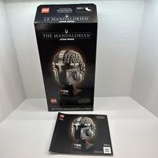 LEGO Star Wars 75328 Mandalorian Helmet Instruction Booklet & Box ONLY No Lego