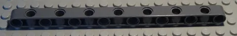 Lego Technic Perforated Beam 1x15 New Dark Grey