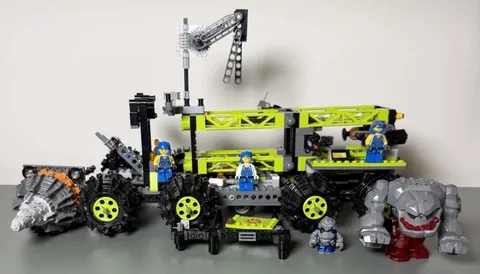LEGO 8964 Titanium Command Rig Power Miners 2009 Minifigures Rock Monsters As Is