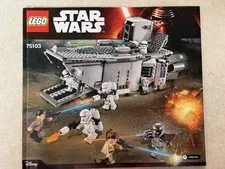 LEGO Star Wars 75103 First Order Transporter Instruction Manual ONLY Retired