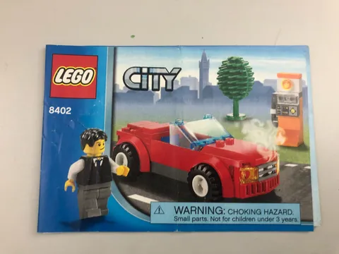 Lego City 8402 Sports Car Instruction Manual Good Condition