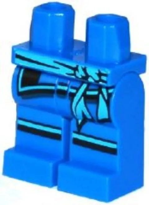 LEGO® Part 970c00pb0391 - Hips and Legs with Black - Jay